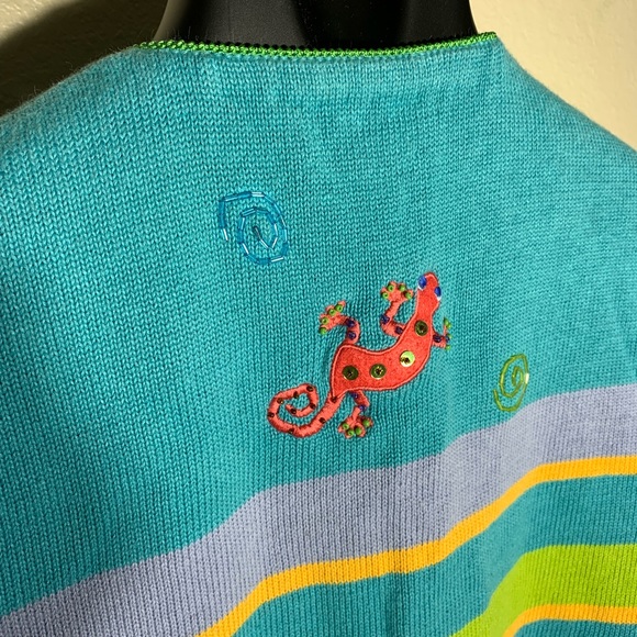 Vintage Morgan Cole lizard top - Picture 6 of 7